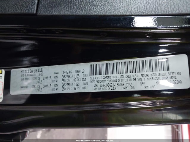 2018 Jeep Wrangler Unlimited Sport S 4x4 მანქანა იყიდება აუქციონზე, vin: 1C4HJXDG2JW150156, აუქციონის ნომერი: 46154698
