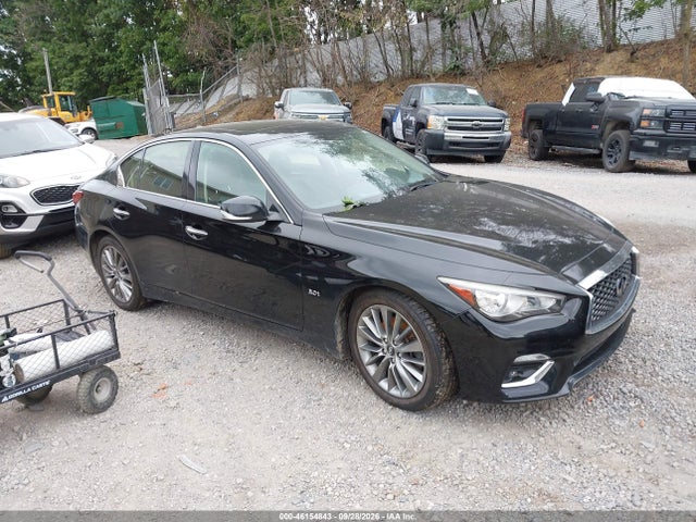 46154843 :رقم المزاد ، JN1EV7AR1JM440853 vin ، 2018 Infiniti Q50 3.0t Luxe مزاد بيع