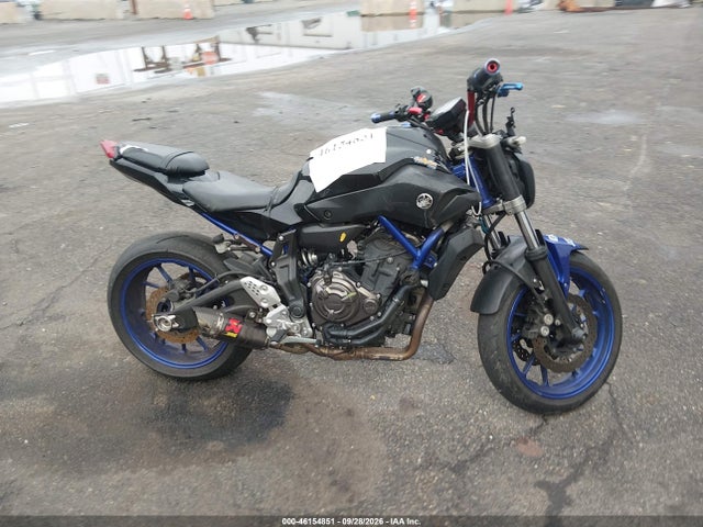 Aukcja sprzedaży 2015 Yamaha Fz07, vin: JYARM06E1FA003065, numer aukcji: 46154851