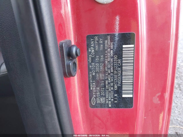 Aukcja sprzedaży 2015 Hyundai Veloster Turbo, vin: KMHTC6AE9FU233390, numer aukcji: 46154890