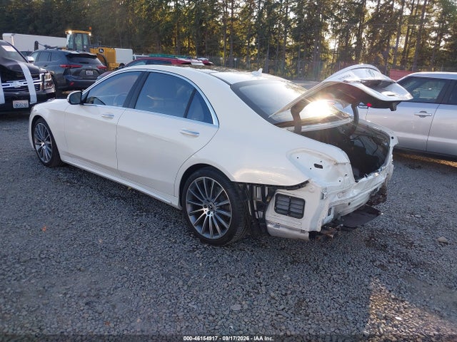2020 Mercedes-benz S 560 4matic მანქანა იყიდება აუქციონზე, vin: W1KUG8GB9LA531429, აუქციონის ნომერი: 46154917