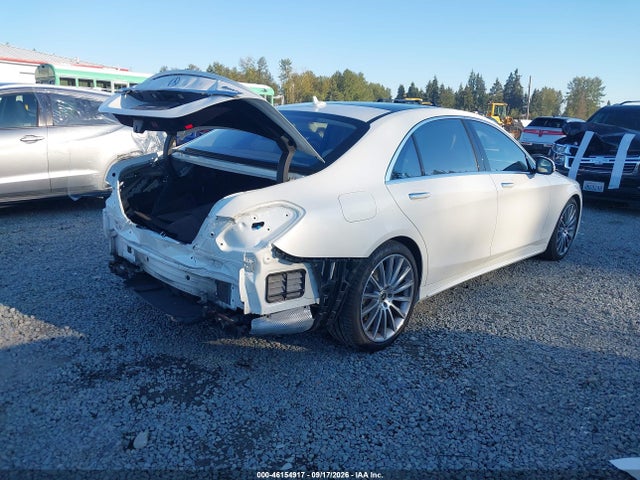 2020 Mercedes-benz S 560 4matic მანქანა იყიდება აუქციონზე, vin: W1KUG8GB9LA531429, აუქციონის ნომერი: 46154917