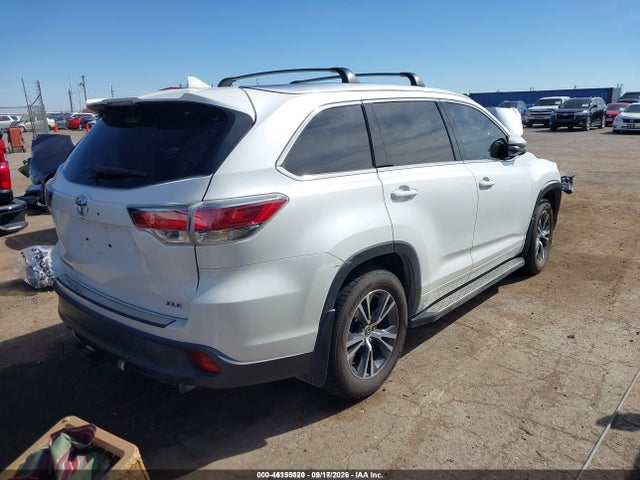 46155020 :رقم المزاد ، 5TDKKRFH2GS129840 vin ، 2016 Toyota Highlander Xle V6 مزاد بيع