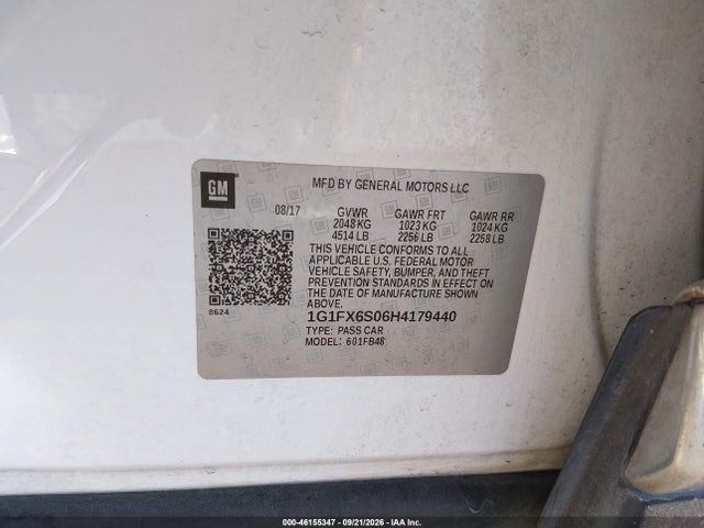 Aukcja sprzedaży 2017 Chevrolet Bolt Ev Premier, vin: 1G1FX6S06H4179440, numer aukcji: 46155347