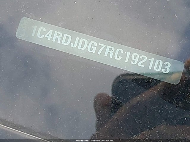 2024 Dodge Durango Gt Plus Awd მანქანა იყიდება აუქციონზე, vin: 1C4RDJDG7RC192103, აუქციონის ნომერი: 46155431