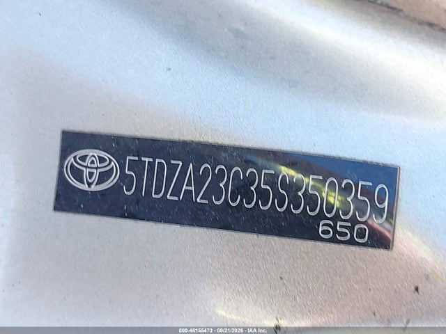 Продаж на аукціоні авто 2005 Toyota Sienna Le, vin: 5TDZA23C35S350359, номер лоту: 46155473