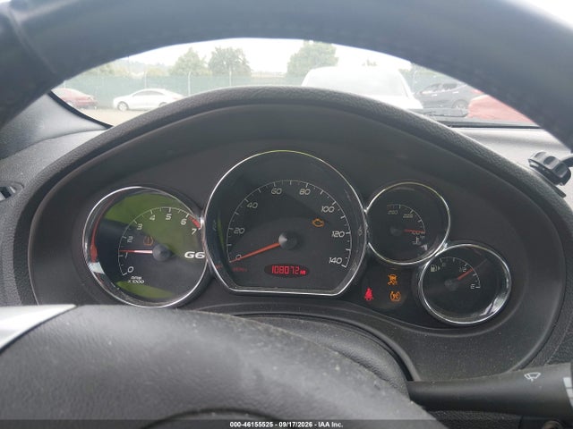 2009 Pontiac G6 Gt მანქანა იყიდება აუქციონზე, vin: 1G2ZH361494103269, აუქციონის ნომერი: 46155525