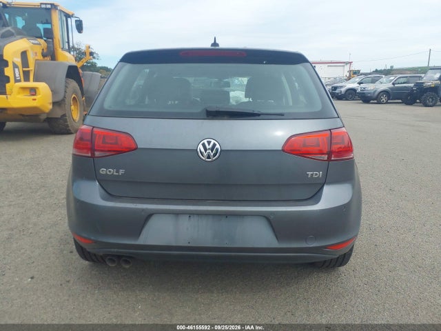 2015 Volkswagen Golf Tdi Se 4-door მანქანა იყიდება აუქციონზე, vin: 3VW2A7AU7FM100289, აუქციონის ნომერი: 46155592