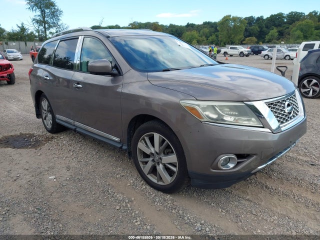 Auction sale of the 2013 Nissan Pathfinder Platinum, vin: 5N1AR2MM7DC645862, lot number: 46155809