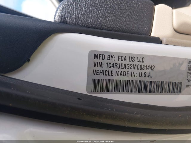 2021 Jeep Grand Cherokee Laredo E მანქანა იყიდება აუქციონზე, vin: 1C4RJEAG2MC681442, აუქციონის ნომერი: 46155827