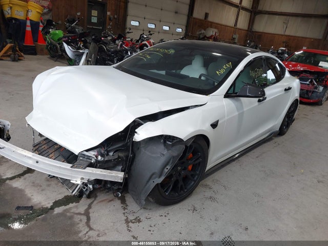 46155853 :رقم المزاد ، 5YJSA1E61NF460270 vin ، 2022 Tesla Model S Plaid Tri Motor All-wheel Drive مزاد بيع