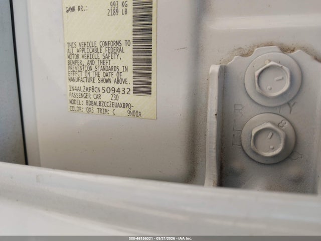 46156021 :رقم المزاد ، 1N4AL2AP8CN509432 vin ، 2012 Nissan Altima 2.5 S مزاد بيع