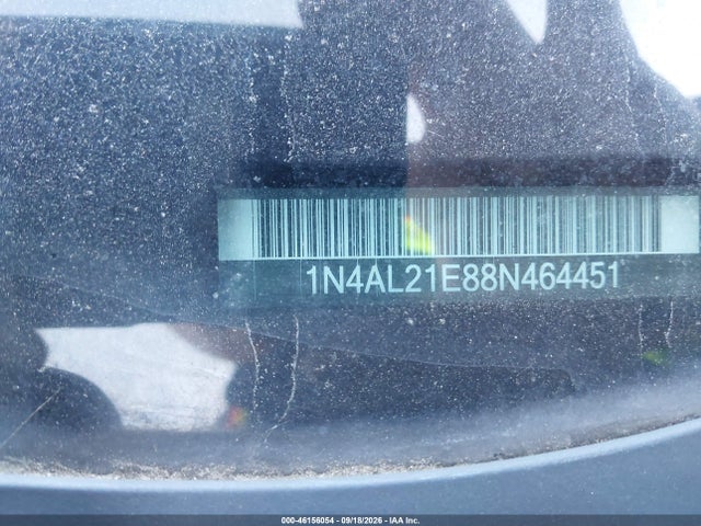 46156054 :رقم المزاد ، 1N4AL21E88N464451 vin ، 2008 Nissan Altima 2.5 Sl مزاد بيع