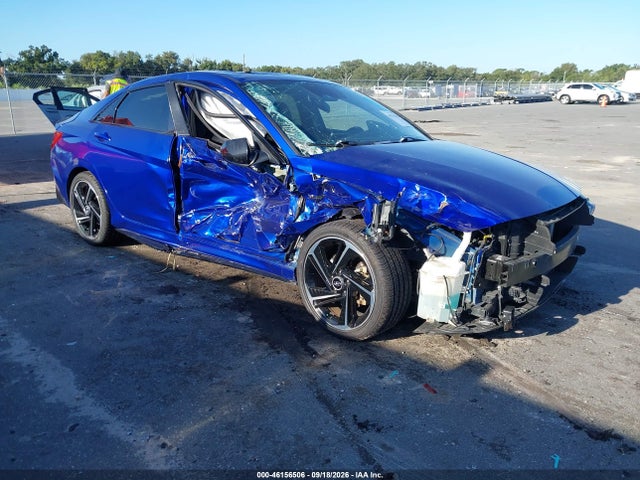 2023 Hyundai Elantra N Line მანქანა იყიდება აუქციონზე, vin: KMHLR4AF4PU411610, აუქციონის ნომერი: 46156506