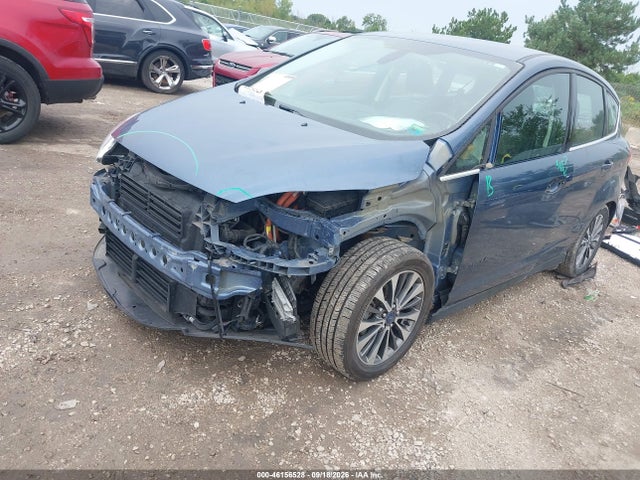 46156528 :رقم المزاد ، 1FADP5DU7JL101291 vin ، 2018 Ford C-max Hybrid Titanium مزاد بيع