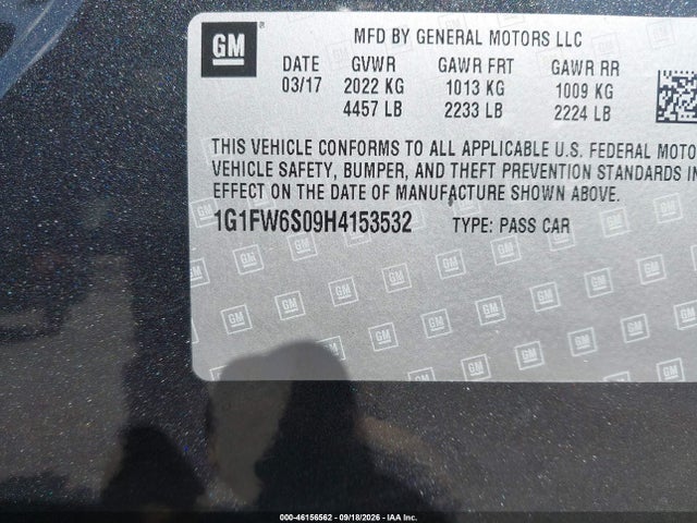 Chevrolet BOLT EV LT 2017 1G1FW6S09H4153532 Image 9