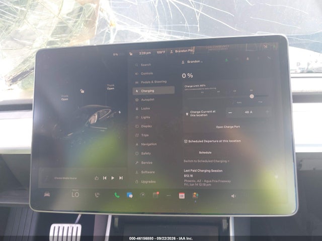 46156880 :رقم المزاد ، 5YJ3E1EB6KF422034 vin ، 2019 Tesla Model 3 Long Range/performance مزاد بيع