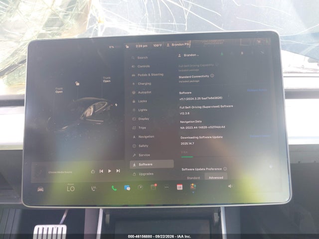 46156880 :رقم المزاد ، 5YJ3E1EB6KF422034 vin ، 2019 Tesla Model 3 Long Range/performance مزاد بيع