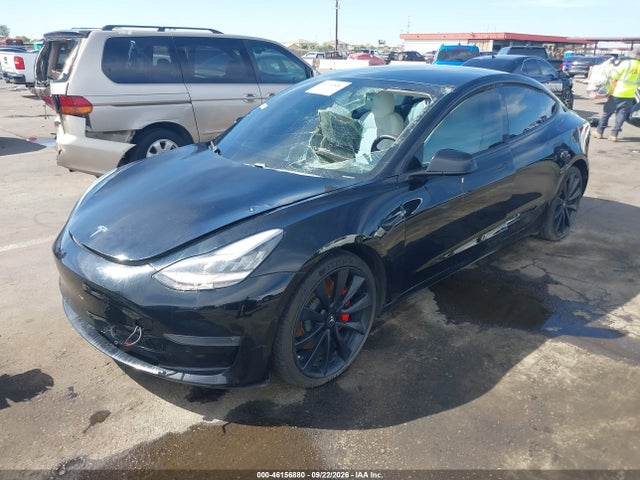 46156880 :رقم المزاد ، 5YJ3E1EB6KF422034 vin ، 2019 Tesla Model 3 Long Range/performance مزاد بيع