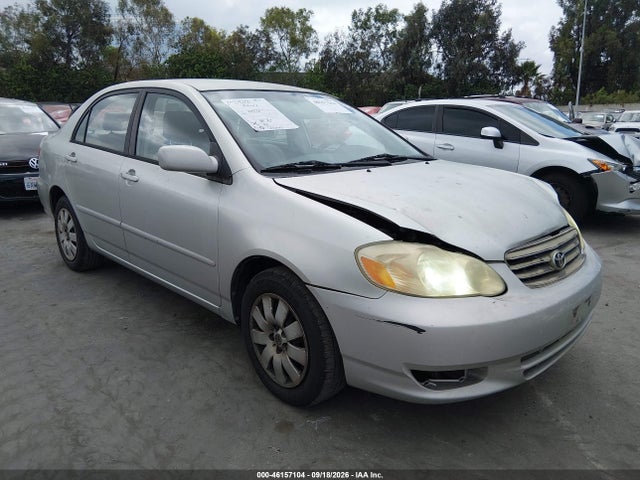 Продаж на аукціоні авто 2003 Toyota Corolla Le, vin: JTDBR32E030017880, номер лоту: 46157104