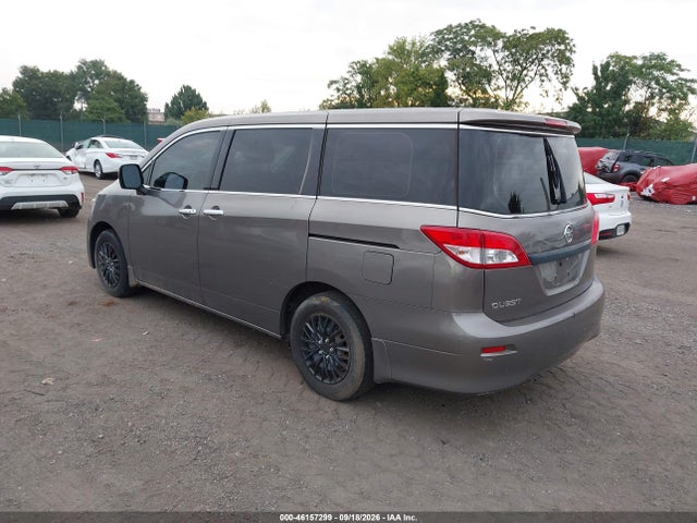 2015 Nissan Quest S მანქანა იყიდება აუქციონზე, vin: JN8AE2KP0F9129893, აუქციონის ნომერი: 46157299