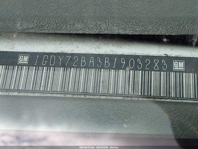 46157355 :رقم المزاد ، 1GDY72BA3B1903283 vin ، 2011 Gmc Savana Cutaway Work Van مزاد بيع