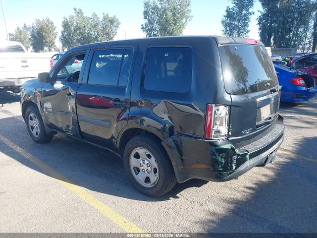 2013 Honda Pilot Lx მანქანა იყიდება აუქციონზე, vin: 5FNYF3H25DB038047, აუქციონის ნომერი: 46157452