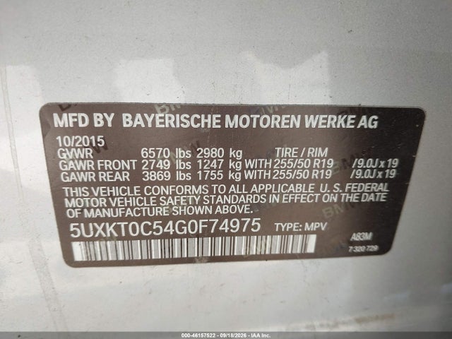 BMW X5 Edrive Xdrive40e 2016 5UXKT0C54G0F74975 Image 9