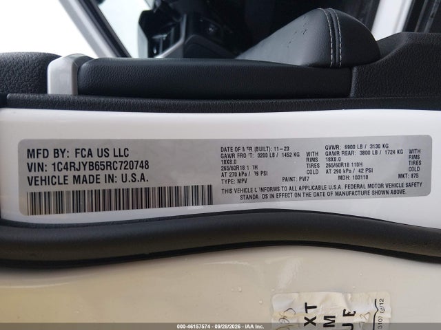 Продажа на аукционе авто 2024 Jeep Grand Cherokee 4xe, vin: 1C4RJYB65RC720748, номер лота: 46157574