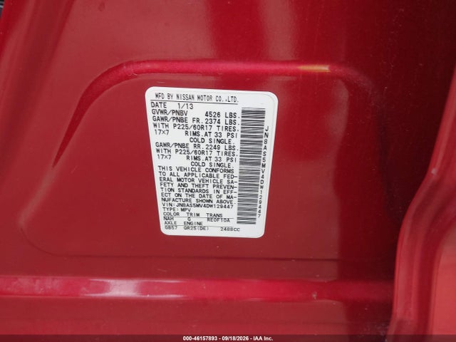 Продажа на аукционе авто 2013 Nissan Rogue Sv, vin: JN8AS5MV4DW129447, номер лота: 46157893