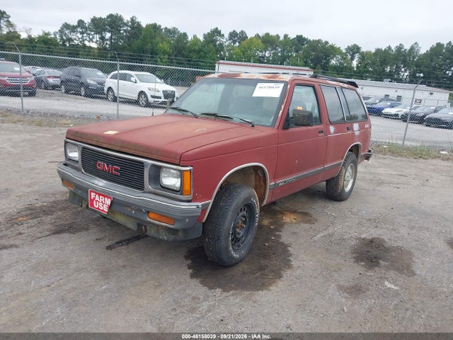 46158039 :رقم المزاد ، 1GKDT13Z4M2531161 vin ، 1991 Gmc S15 Jimmy مزاد بيع