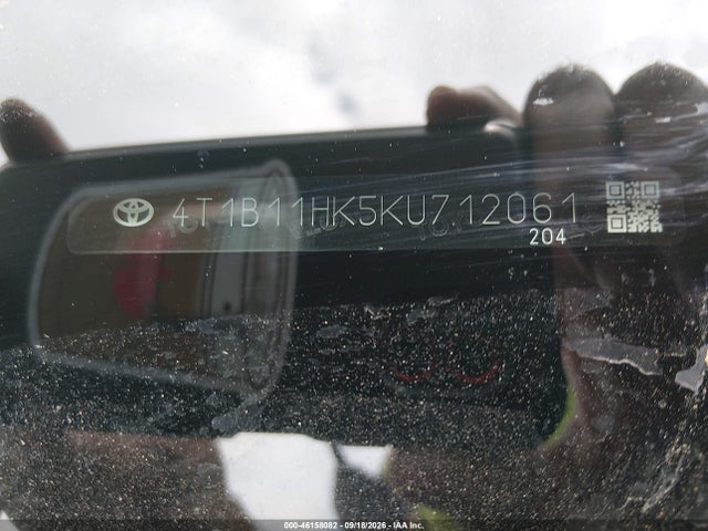 4T1B11HK5KU712061 Toyota CAMRY SE