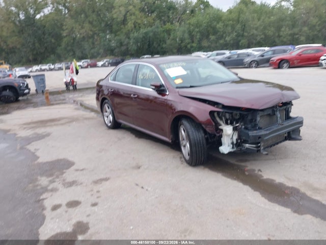 46158100 :رقم المزاد ، 1VWBH7A37DC016667 vin ، 2013 Volkswagen Passat 2.5l Se مزاد بيع