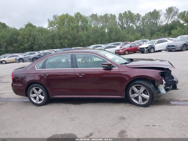 46158100 :رقم المزاد ، 1VWBH7A37DC016667 vin ، 2013 Volkswagen Passat 2.5l Se مزاد بيع