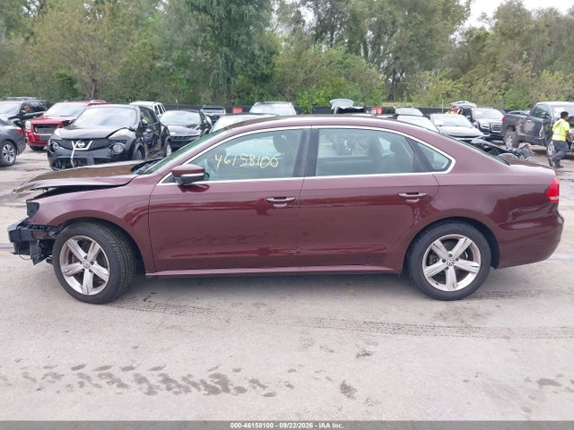 46158100 :رقم المزاد ، 1VWBH7A37DC016667 vin ، 2013 Volkswagen Passat 2.5l Se مزاد بيع