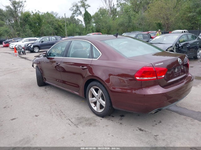 46158100 :رقم المزاد ، 1VWBH7A37DC016667 vin ، 2013 Volkswagen Passat 2.5l Se مزاد بيع