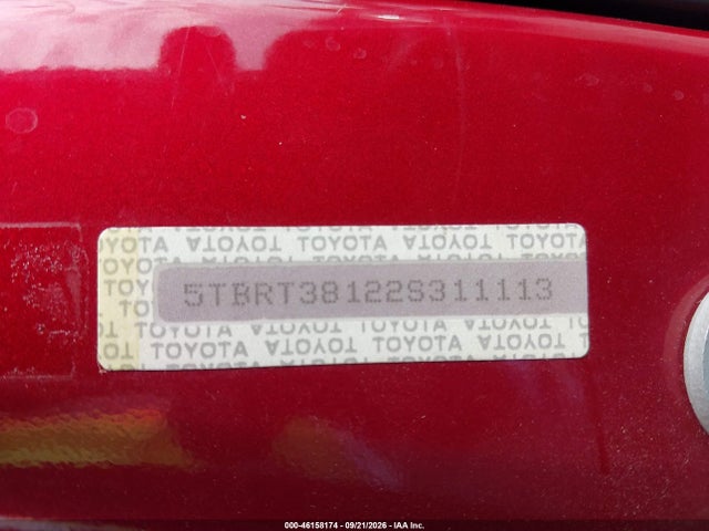 2002 Toyota Tundra Ltd V8 მანქანა იყიდება აუქციონზე, vin: 5TBRT38122S311113, აუქციონის ნომერი: 46158174
