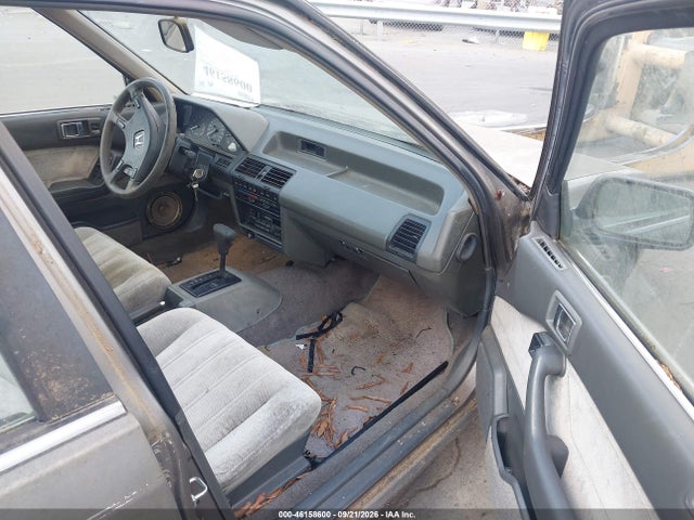 1989 Honda Accord Lx მანქანა იყიდება აუქციონზე, vin: 1HGCA5631KA093960, აუქციონის ნომერი: 46158600