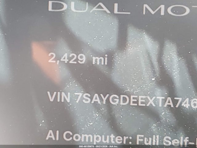 7SAYGDEEXTA746973 Tesla Model Y All-wheel Drive/long Range Launch Series/premium All-wheel Drive