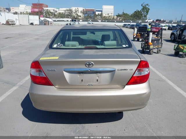 Auction sale of the 2004 Toyota Camry Le, vin: JTDBE32K640263061, lot number: 46158691