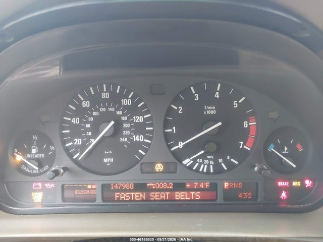 Aukcja sprzedaży 2000 Bmw 740ia, vin: WBAGG8343YDN78053, numer aukcji: 46158920