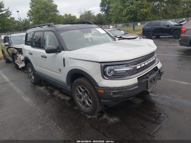 2022 Ford Bronco Sport Badlands მანქანა იყიდება აუქციონზე, vin: 3FMCR9D90NRE22675, აუქციონის ნომერი: 46159018