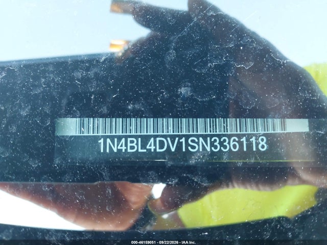 1N4BL4DV1SN336118 Nissan Altima Sv Fwd