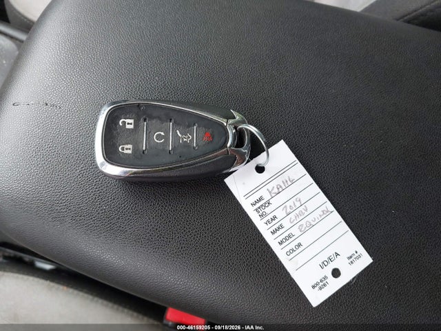 2019 Chevrolet Equinox Lt მანქანა იყიდება აუქციონზე, vin: 2GNAXKEV1K6203903, აუქციონის ნომერი: 46159205