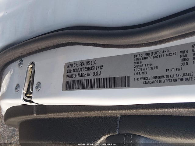 Продажа на аукционе авто 2024 Jeep Grand Cherokee 4xe, vin: 1C4RJYB65R8541712, номер лота: 46159304