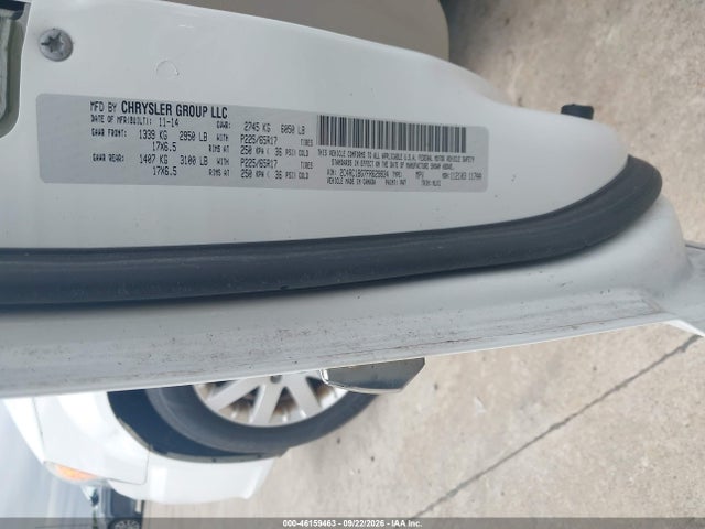 46159463 :رقم المزاد ، 2C4RC1BG7FR629834 vin ، 2015 Chrysler Town & Country Touring مزاد بيع