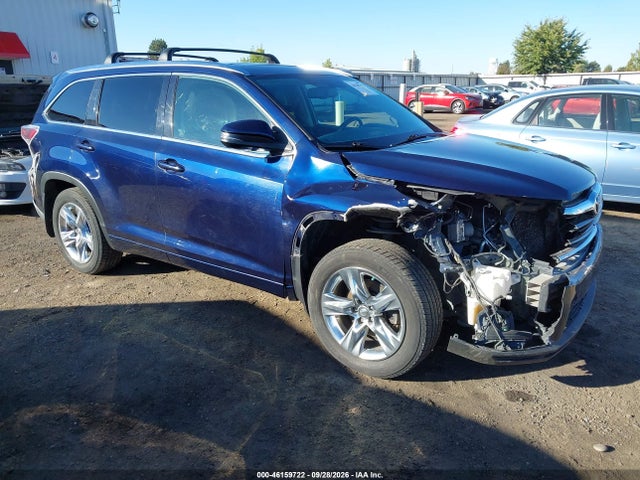 Продаж на аукціоні авто 2015 Toyota Highlander Limited, vin: 5TDDKRFH3FS166581, номер лоту: 46159722