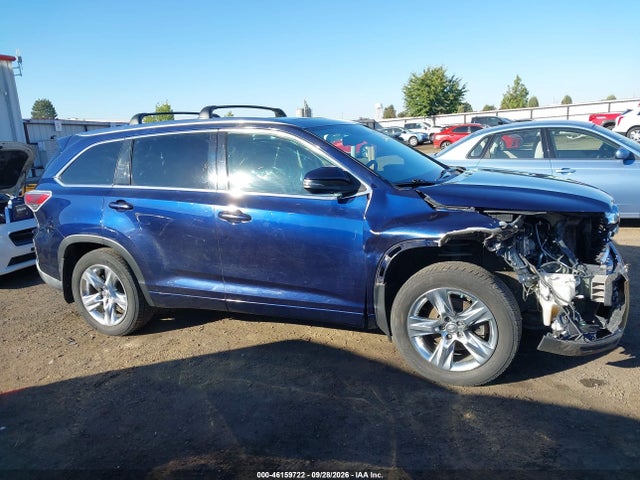Продаж на аукціоні авто 2015 Toyota Highlander Limited, vin: 5TDDKRFH3FS166581, номер лоту: 46159722