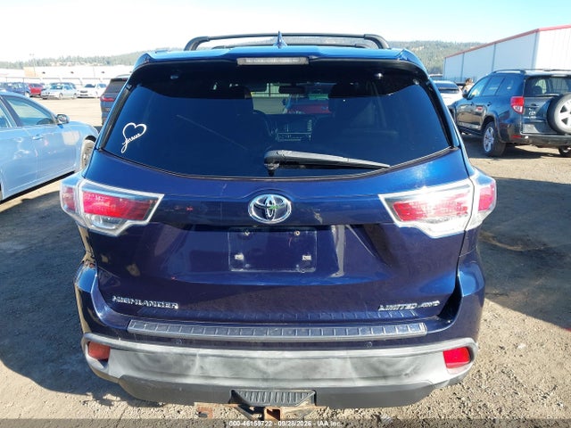 Продаж на аукціоні авто 2015 Toyota Highlander Limited, vin: 5TDDKRFH3FS166581, номер лоту: 46159722
