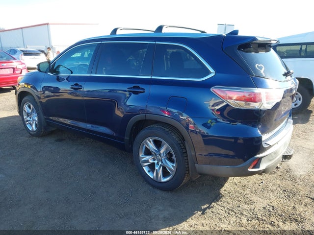Продаж на аукціоні авто 2015 Toyota Highlander Limited, vin: 5TDDKRFH3FS166581, номер лоту: 46159722